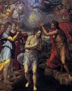 Juan Fernandez de Navarrete Baptism of Christ c France oil painting artist